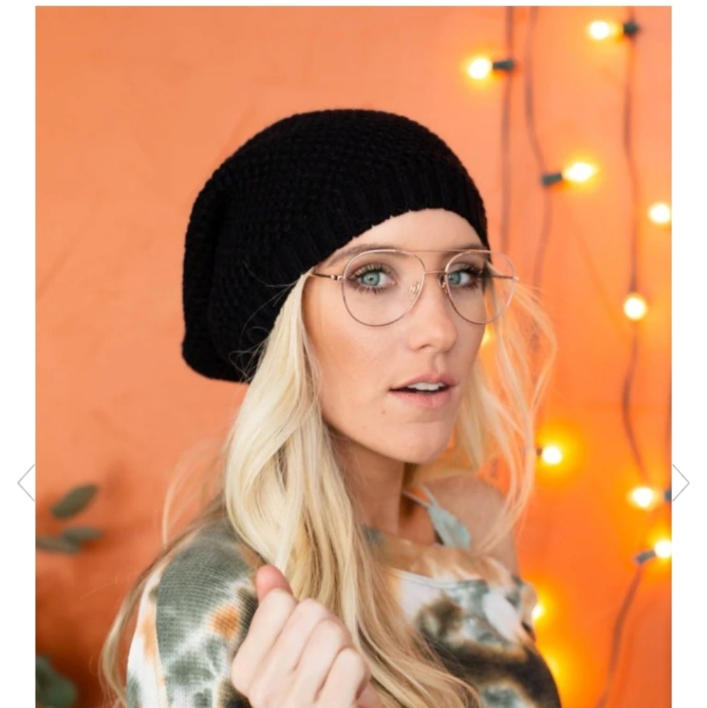 NWT Three Bird Nest Anise Waffle Knit Slouch Beanie